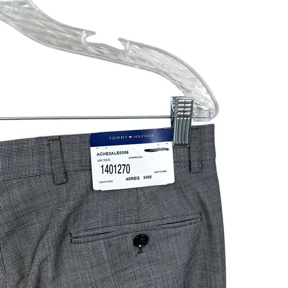 Tommy Hilfiger Mens Trouser‎ Pants Archer Slash Pockets Charcoal Size W34 - Picture 6 of 6